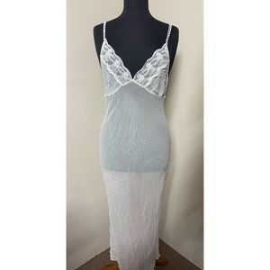 Vintage Classics 100% Silk Sheer Nightgown Lingerie Size M